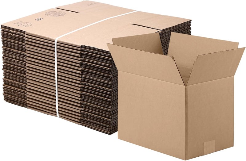 The Boxery 9"x9"x9" Brown/Kraft Corrugated Cardboard Shipping Boxes 25-Pack | Mailing, Packing, Moving & Storage for Business/Home – Durable - Eco-Friendly, Recyclable - Made in the USA - Image 1